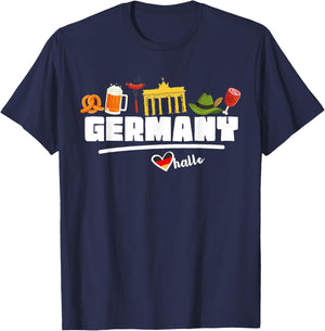 Germany Souvenir Shirt Travel Gifts Europe T-Shirt - T-Shirt | Navy