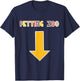 Funny Guys Adult Humor Petting Zoo Arrow Down T-Shirt - T-Shirt | Navy