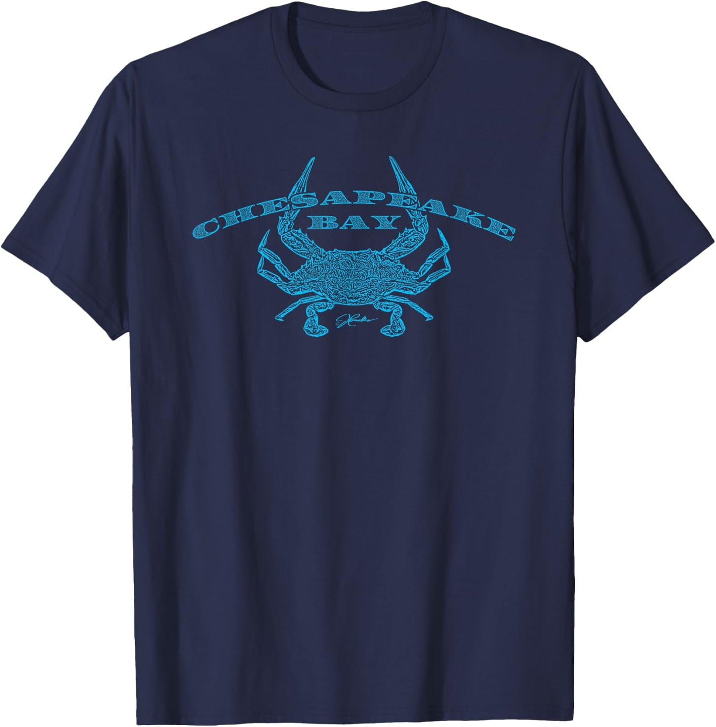 JCombs: Chesapeake Bay/Blue Crab T-Shirt - T-Shirt | Navy