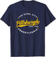 Vintage Pittsburgh Pennsylvania The Steel City Yellow Text T-Shirt - T-Shirt | Navy