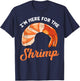 Shrimp Seafood Shellfish Gift T-Shirt - T-Shirt | Navy
