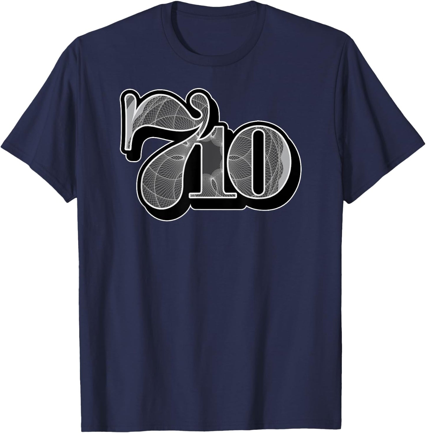 710 Code Crypto Cannabis Oil Dab CBD THC Weed T-Shirt - T-Shirt | Navy