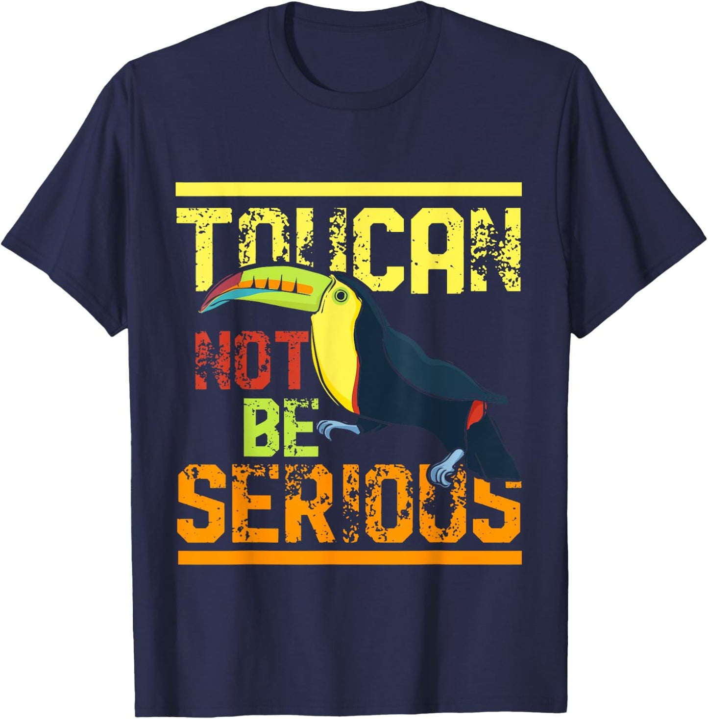 Funny Animal Gift Tropic Birds Toucan T-Shirt - T-Shirt | Navy