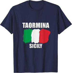 Taormina Sicily T-Shirt - T-Shirt | Navy