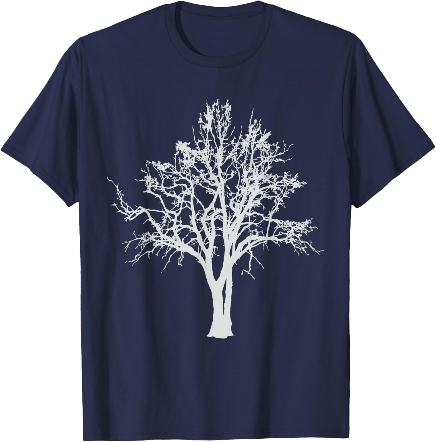 Oak Tree Design For Nature Lovers & Tree Huggers T-Shirt - T-Shirt | Navy