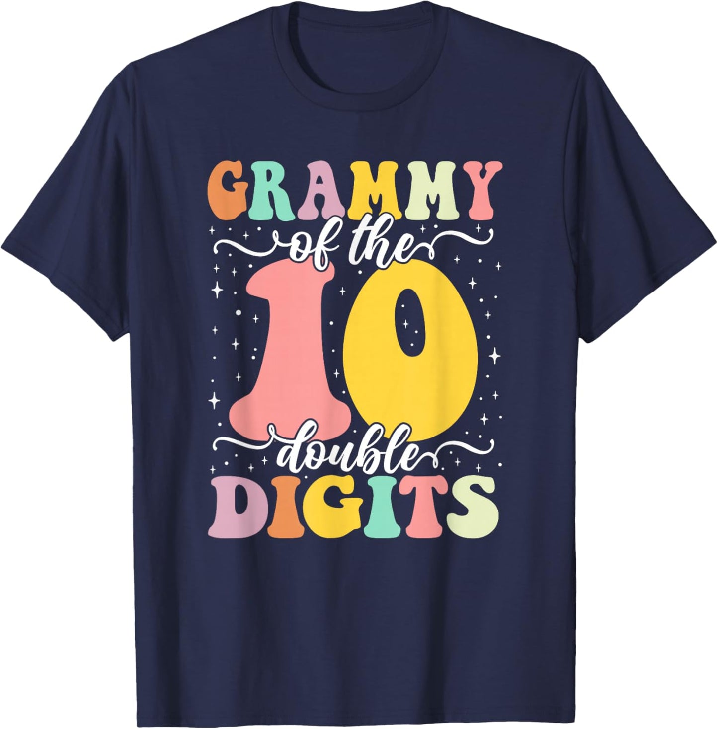 Grammy of The Bday Girl Boy Double Digits 10th Birthday T-Shirt - T-Shirt | Navy