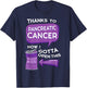 Pancreatic Cancer Awareness Adenocarcinoma Stomach Tumor T-Shirt - T-Shirt | Navy