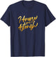 University Varsity-Gold I Amaze & Astonish Varsity Yellow T-Shirt - T-Shirt | Navy