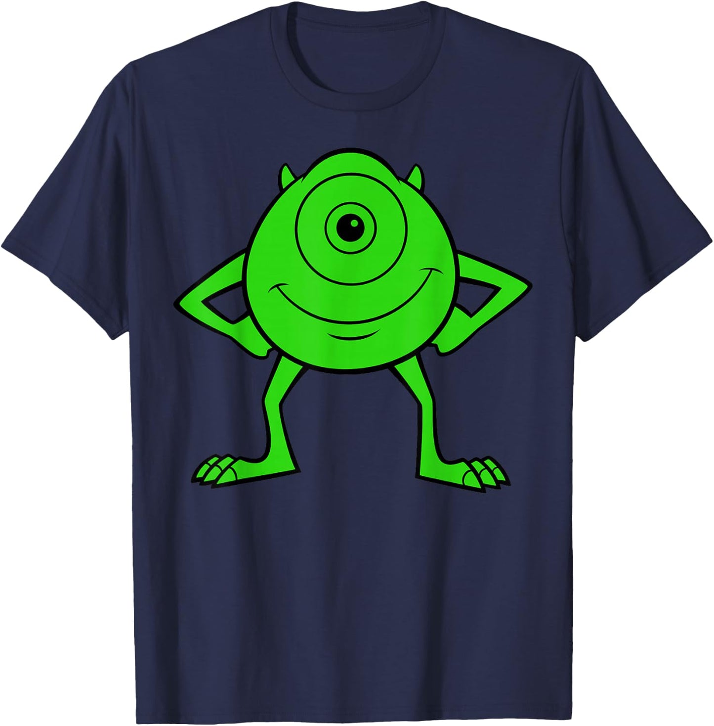 Disney Pixar Monsters, Inc. Mike Wazowski Cyclops Retro T-Shirt - T-Shirt | Navy