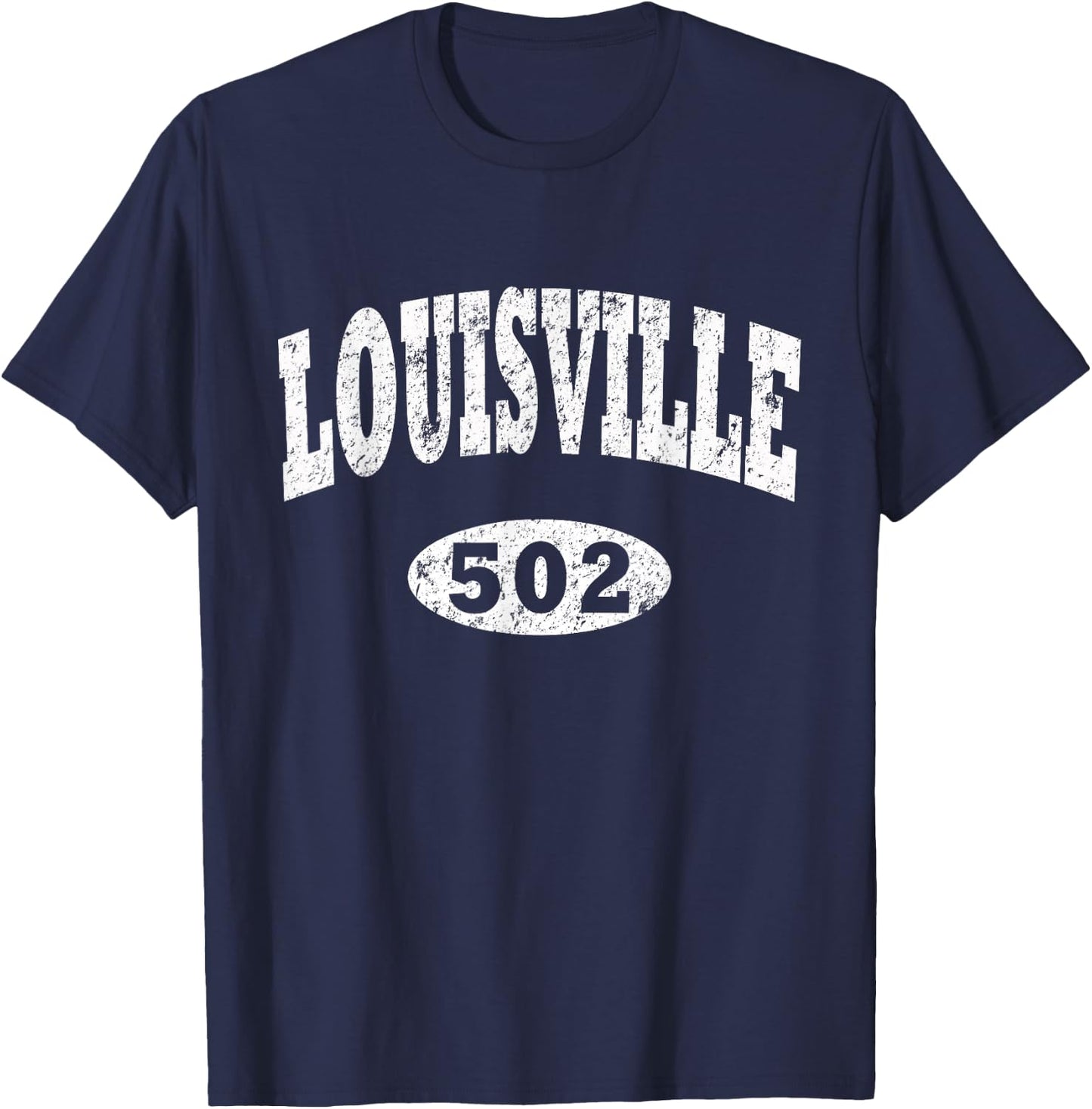 Louisville Shirt. Vintage Kentucky Area Code 502 T-Shirt - T-Shirt | Navy