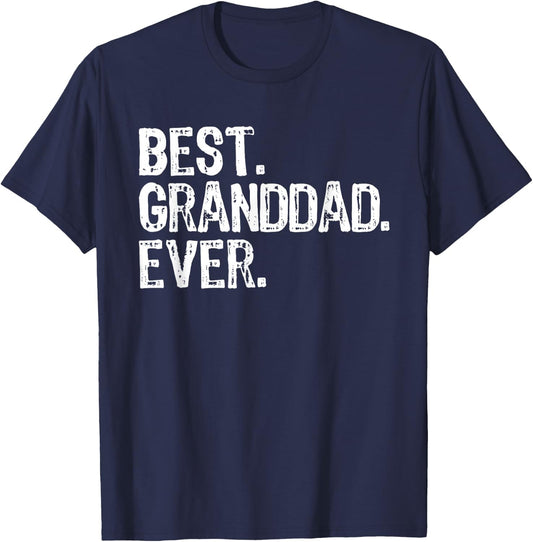 Best Granddad Ever Funny Cool Grandpa T-Shirt - T-Shirt | Navy
