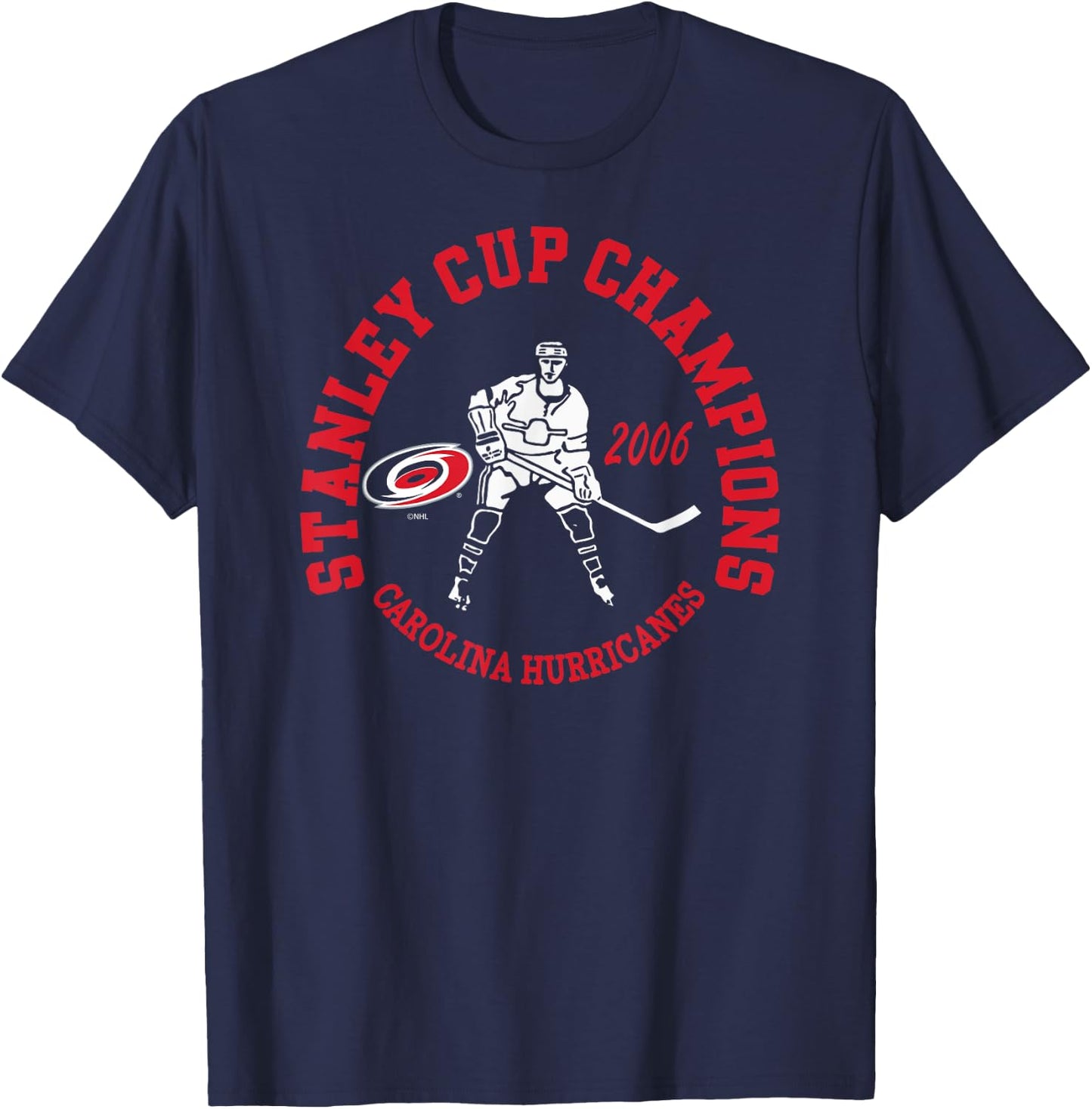Carolina Hurricanes Stanley Cup Champions 2006 Black T-Shirt - T-Shirt | Navy