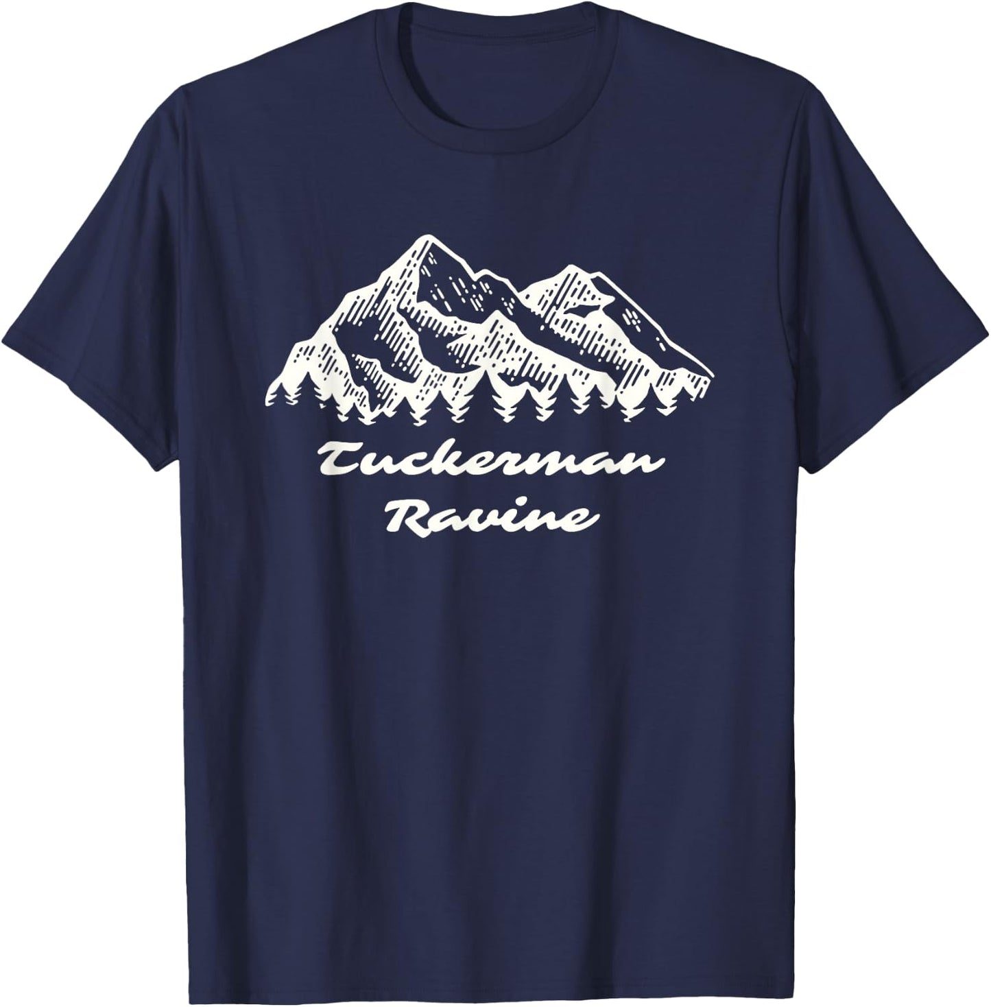 Tuckerman Ravine Ski/Snowboard Vacation T-Shirt - T-Shirt | Navy