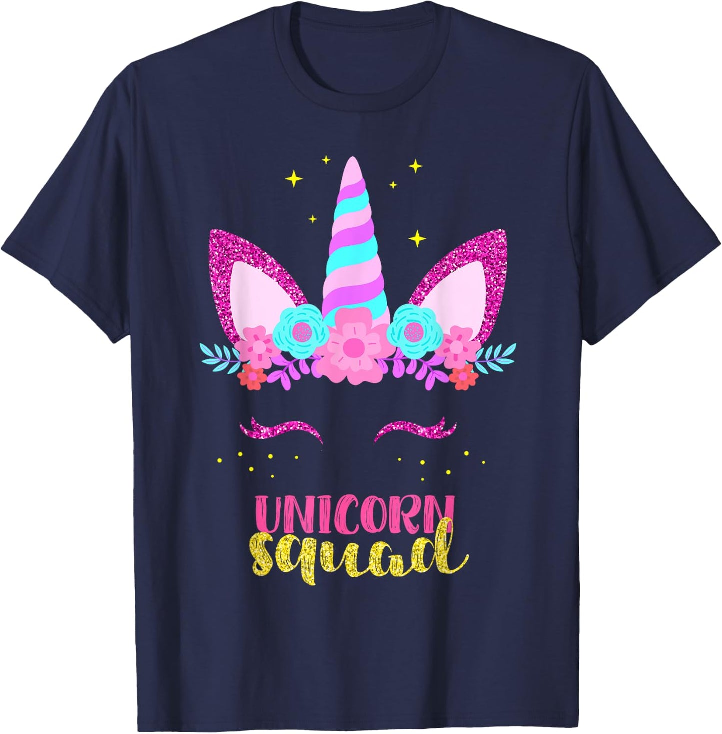 Unicorn Squad, Cute Fantasy Family Matching for Parties T-Shirt - T-Shirt | Navy