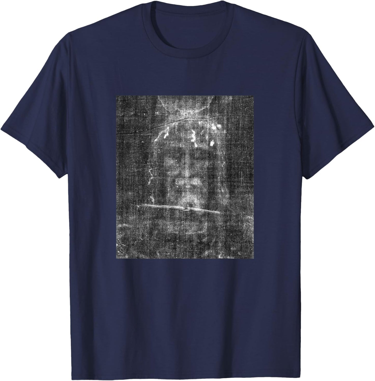 Shroud of Turin Face of Jesus Christ Relic T-Shirt - T-Shirt | Navy
