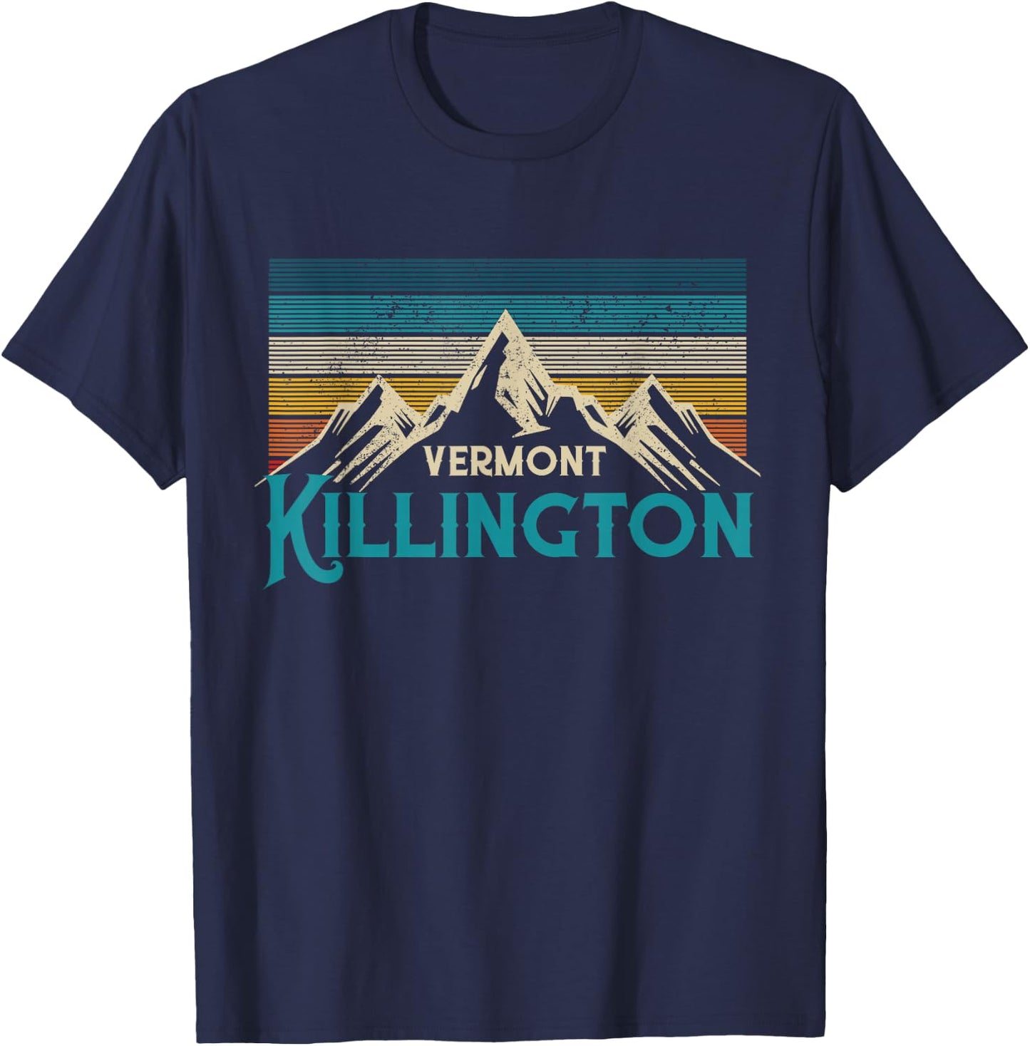 Killington Vermont Vintage Souvenir T-Shirt - T-Shirt | Navy