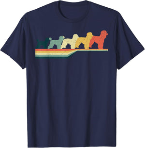 STANDARD POODLE Vintage Retro Style Cute Pet Gifts T-Shirt - T-Shirt | Navy