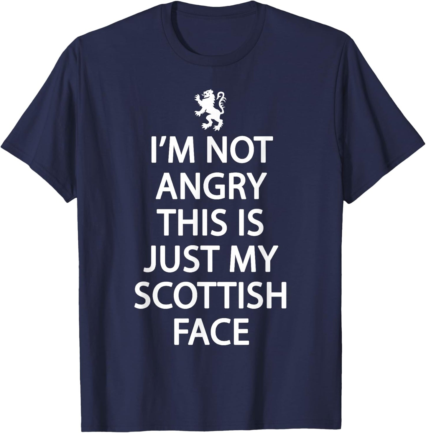 Funny Scottish Funny Scotland Shirt, Rampant Lion T-Shirt - T-Shirt | Navy