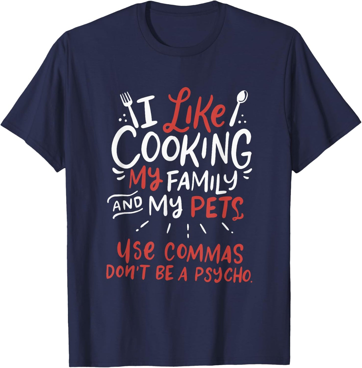 Punctuation Saves Lives I Funny English Grammar Teacher T-Shirt - T-Shirt | Navy
