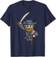 Civil War Soldier | Union General Cartoon Gift Comic T-Shirt - T-Shirt | Navy