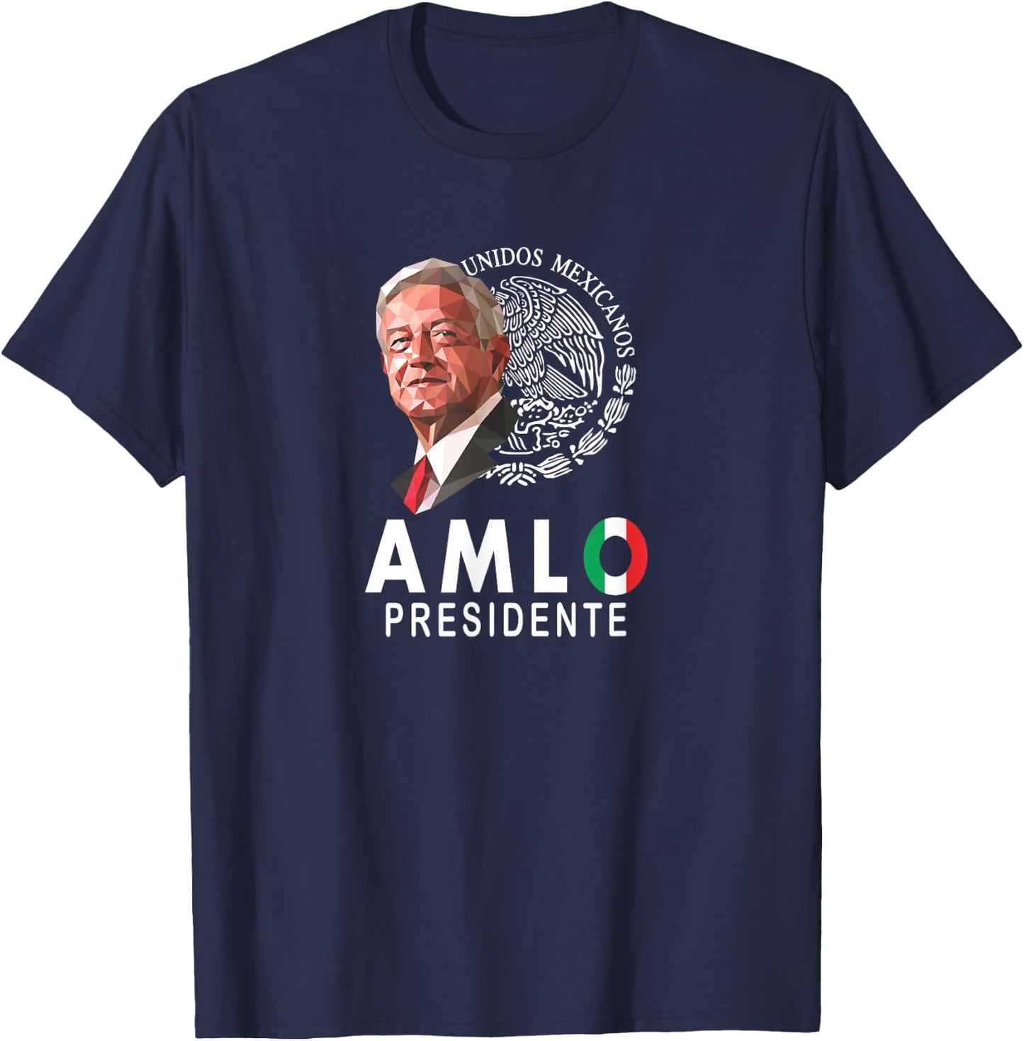 AMLO el mejor presidente de Mexico T-Shirt - T-Shirt | Navy