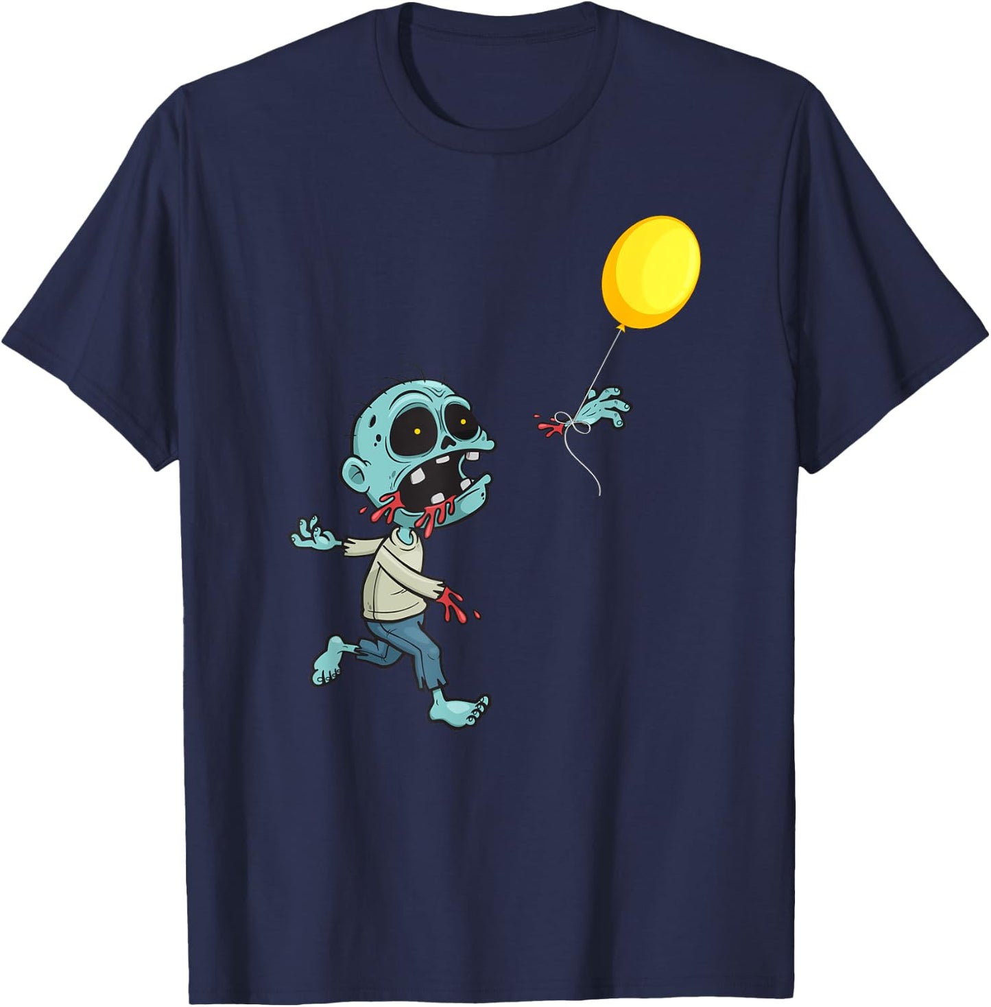Zombie Birthday Balloon - Funny Cute Zombie Kids & Boys T-Shirt - T-Shirt | Navy