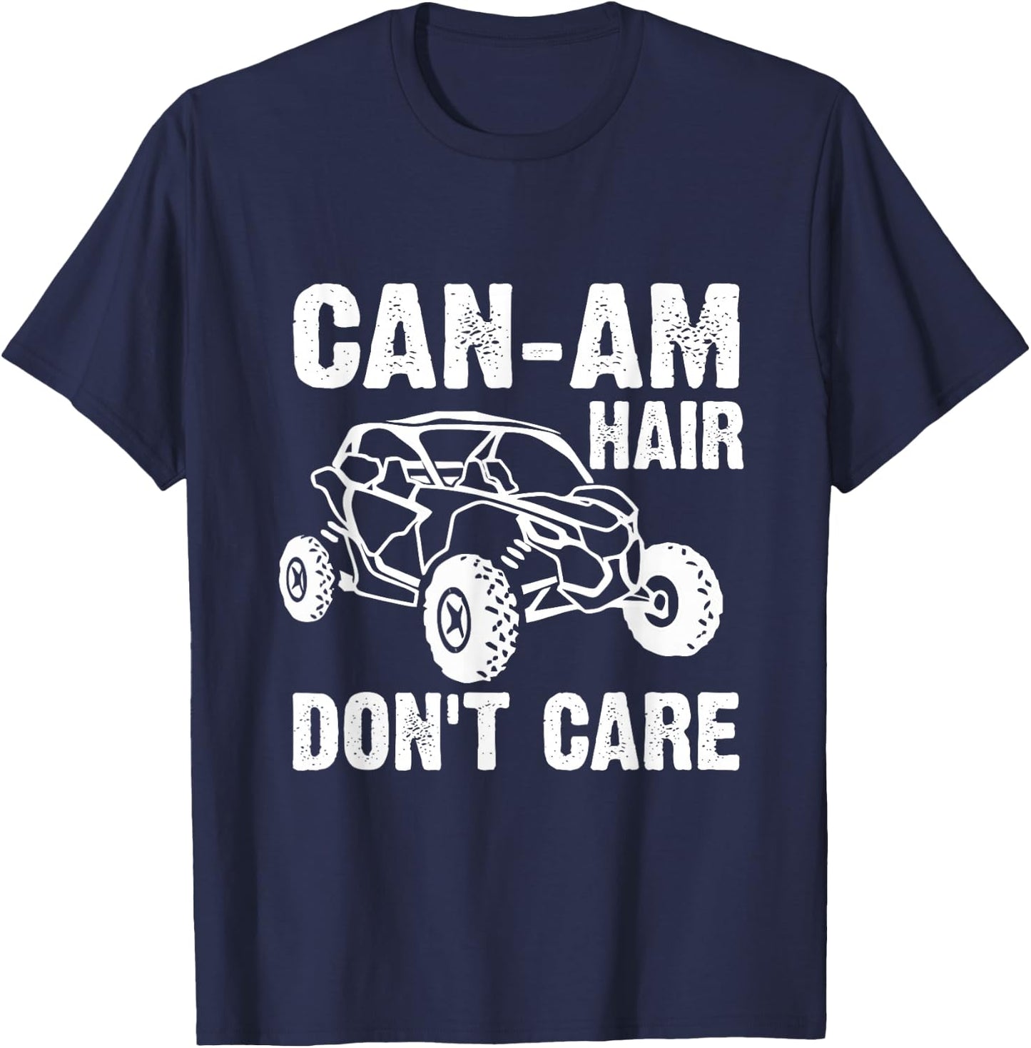 Can-Am Hair Don`t Care Vintage Road Gift Cool T-Shirt - T-Shirt | Navy