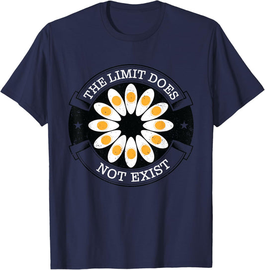 The Limit Does Not Exist, Funny Thanksgiving, Deviled Egg T-Shirt - T-Shirt | Navy