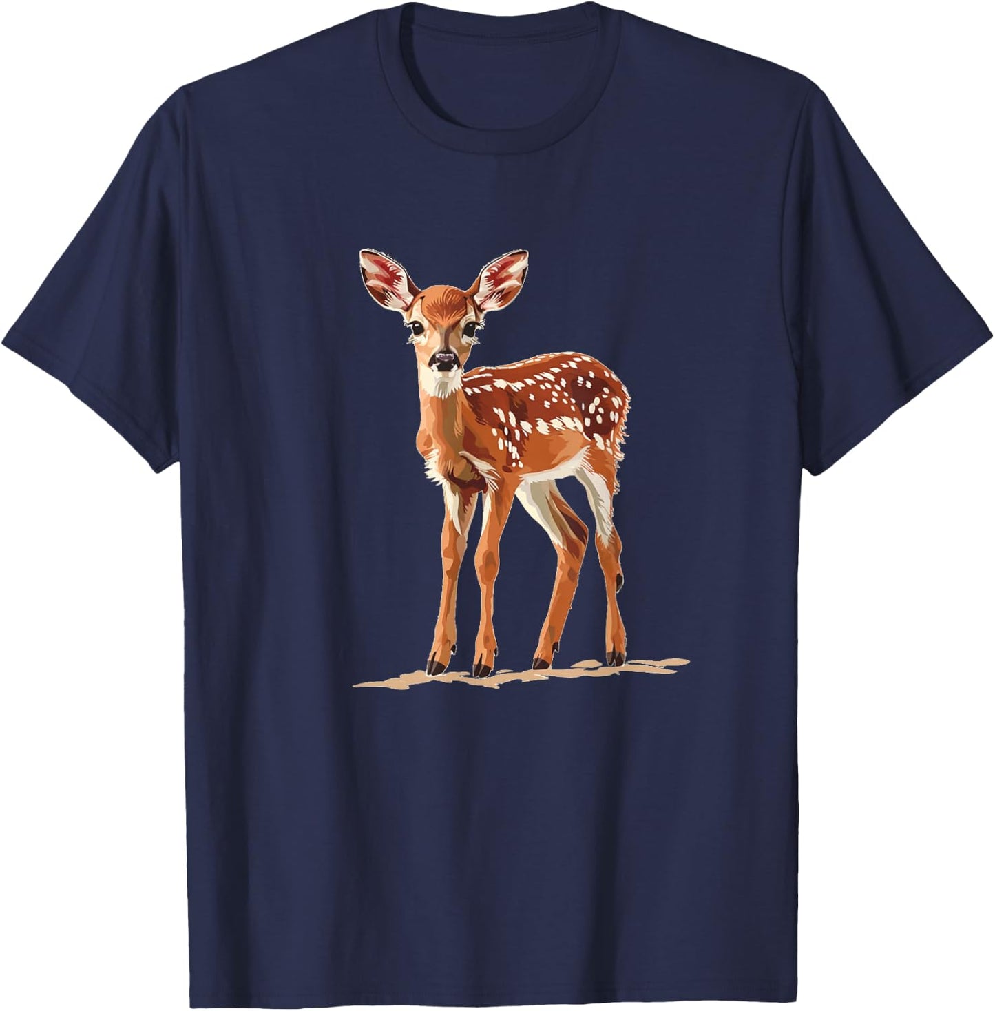 Happy deer fawn animal T-Shirt - T-Shirt | Navy