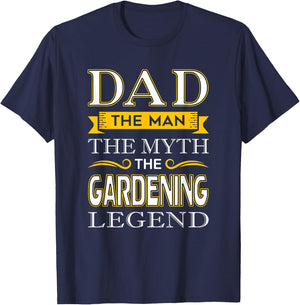 Gardener Dad Gifts for Dad Gardening Fathers Day T-Shirt - T-Shirt | Navy
