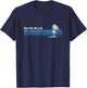 Myrtle Beach SC Vintage 80s Palm Trees Sunset T-Shirt - T-Shirt | Navy