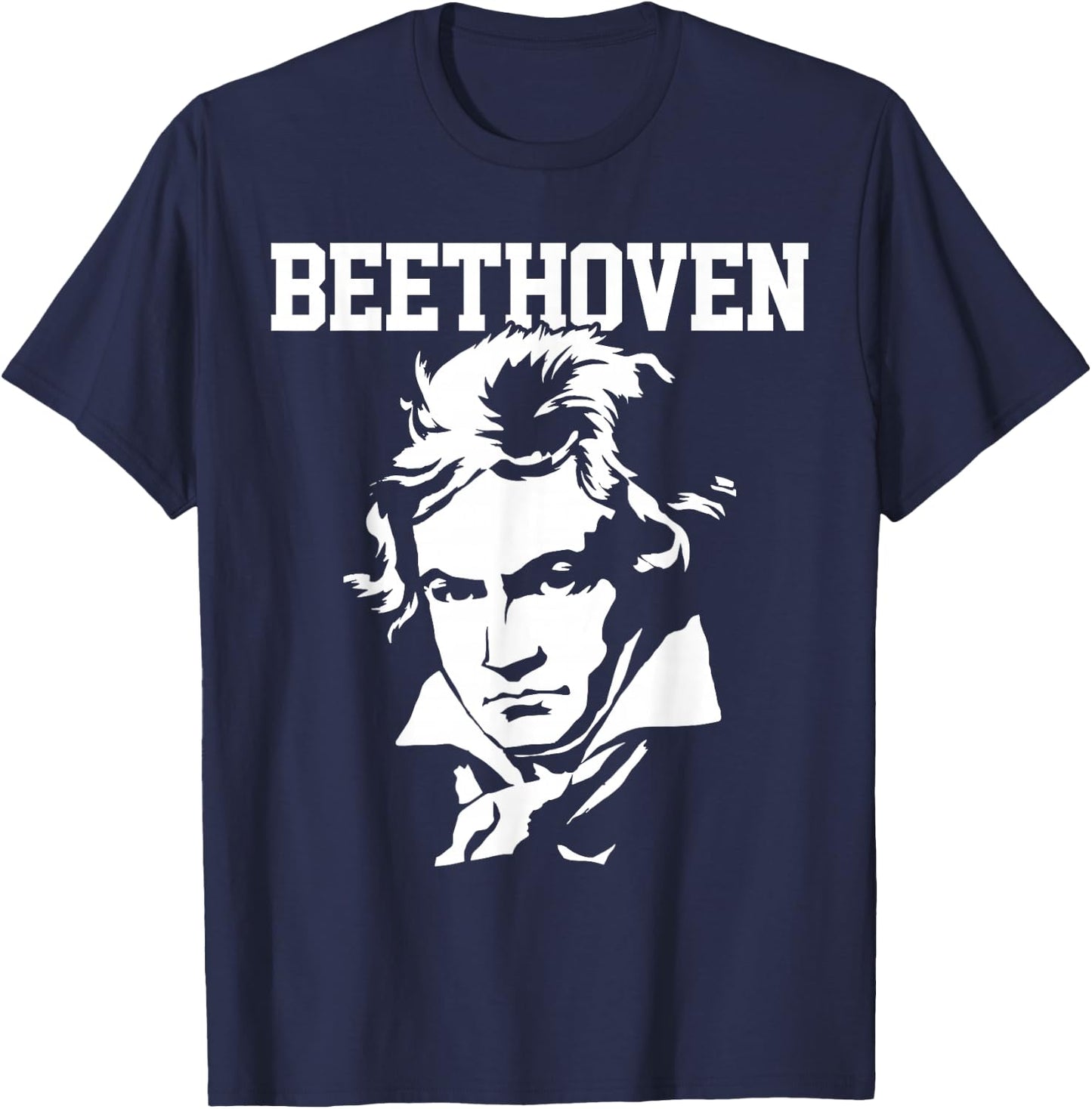 Ludwig Van Beethoven Classical Music Composer T-Shirt - T-Shirt | Navy