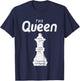 Kids Chess Piece The Queen Shirt Halloween Group Matching Costume T-Shirt - T-Shirt | Navy