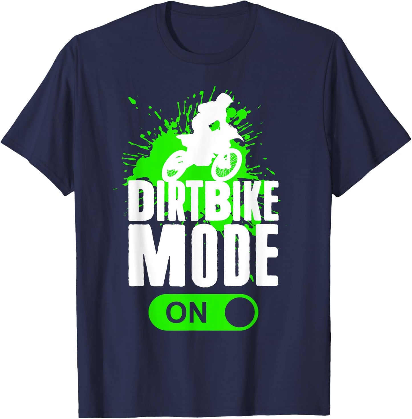 Motocross Dirt Bike Mode On Youth Supercross Racing T-Shirt - T-Shirt | Navy