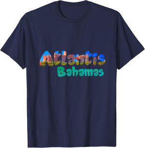 Atlantis Bahamas . Cool Atlantis Bahamas T-Shirt - T-Shirt | Navy