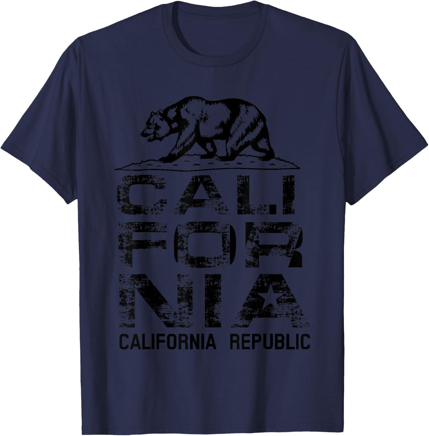 California Republic Shirt | Cute North Cali Lovers Gift T-Shirt - T-Shirt | Navy