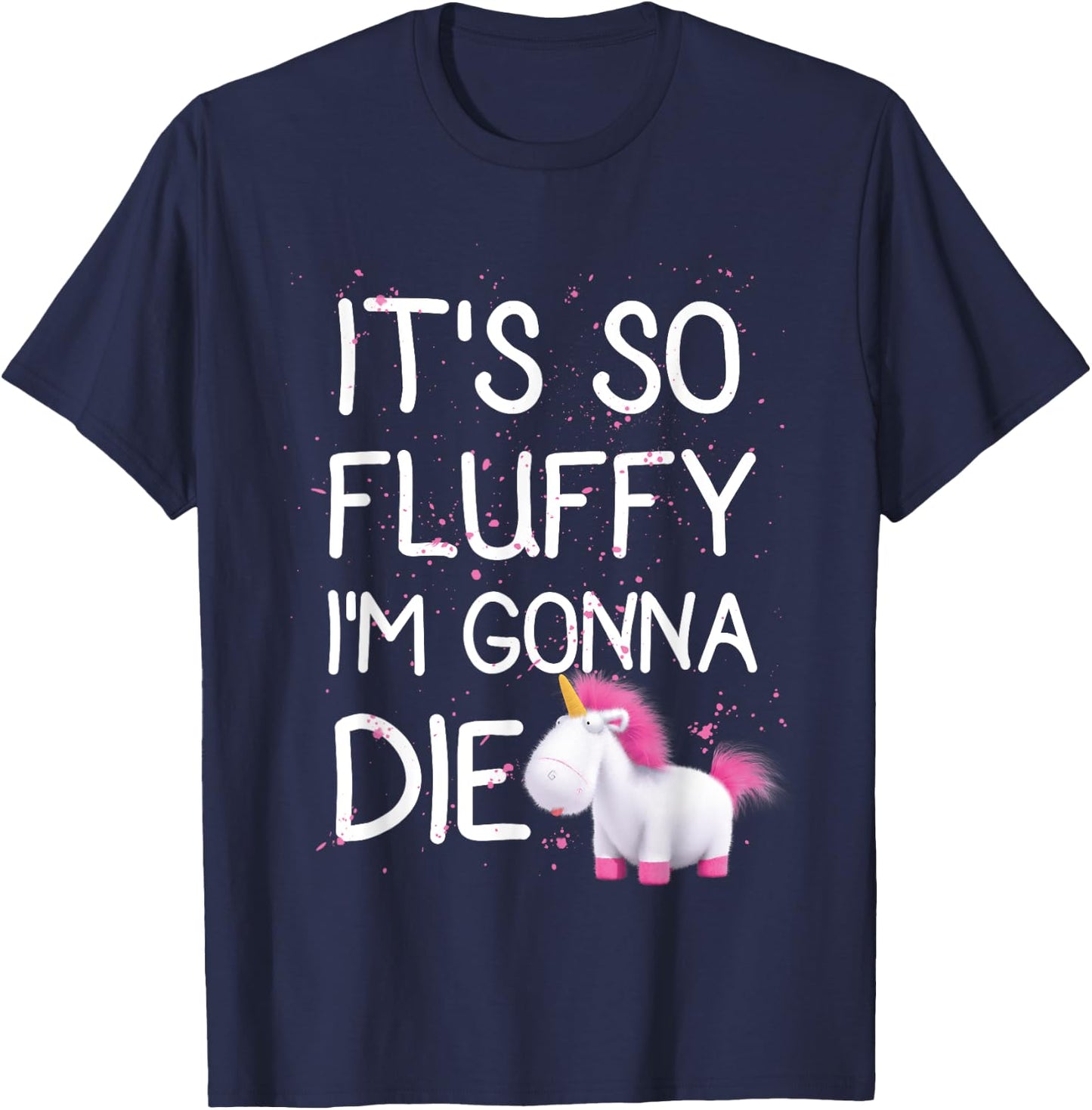 Despicable Me Minions It's So Fluffy Unicorn Graphic T-Shirt - T-Shirt | Navy