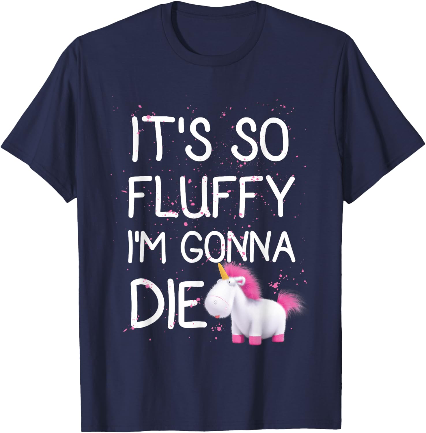 Despicable Me Minions It's So Fluffy Unicorn Graphic T-Shirt - T-Shirt | Navy