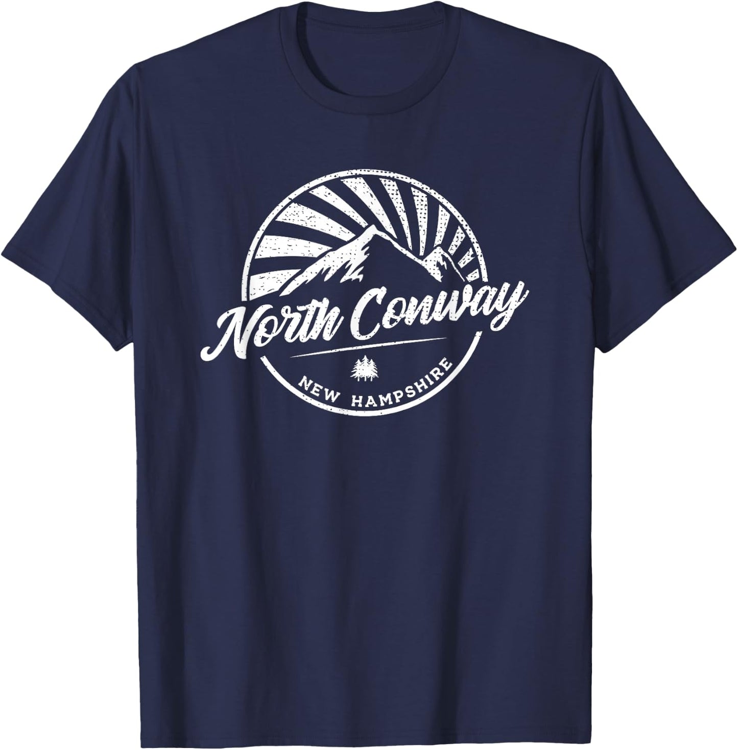 Vintage North Conway New Hampshire Outdoor Graphic T-Shirt - T-Shirt | Navy