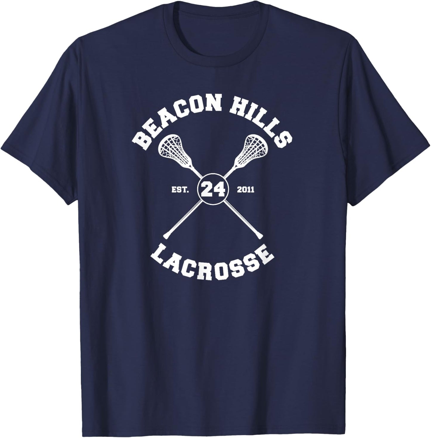Beacon Hills Lacrosse T-Shirt - T-Shirt | Navy