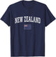 New Zealand Vintage Sports New Zealander Flag T-Shirt - T-Shirt | Navy
