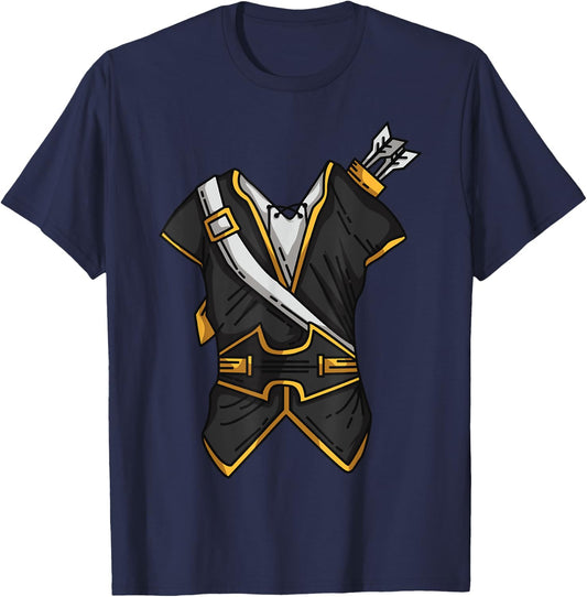 Huntsman Hunter Cool Lazy Easy Cosplay Halloween Costume T-Shirt - T-Shirt | Navy