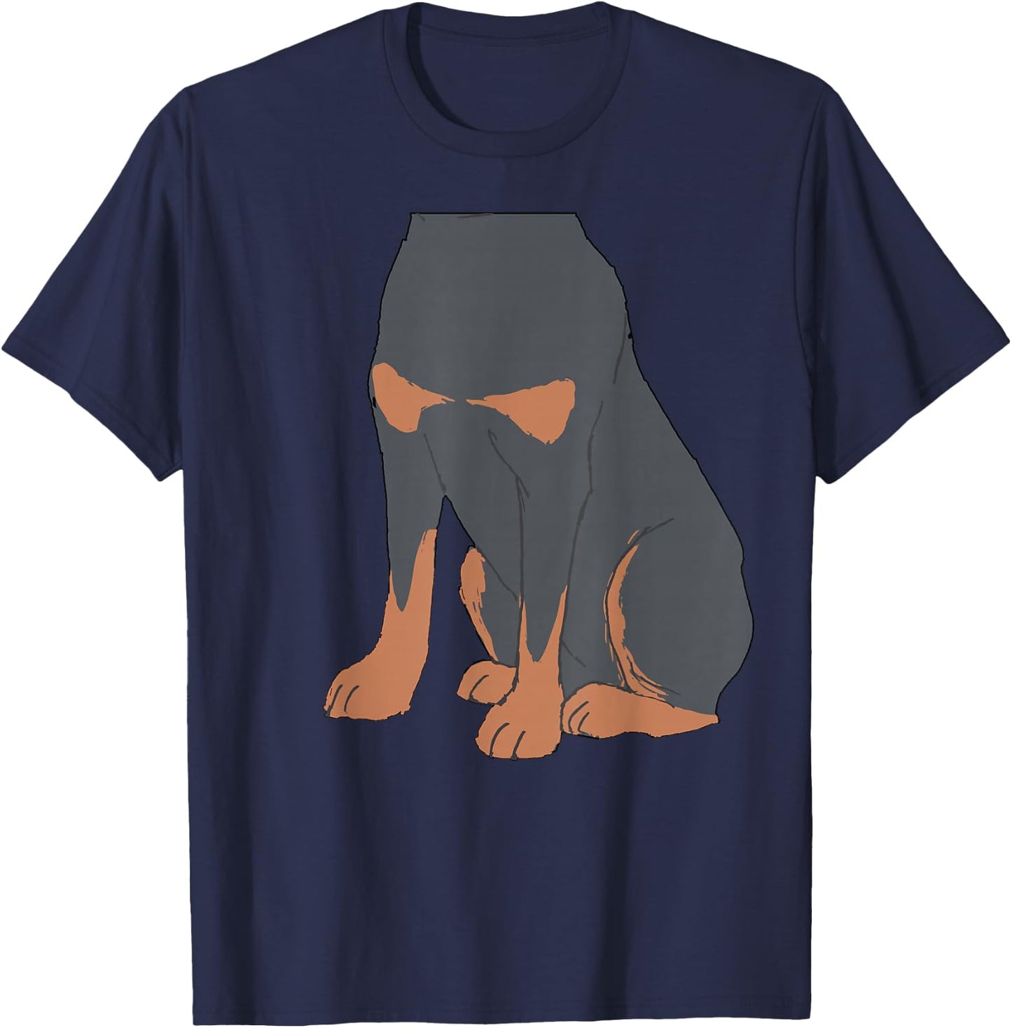 Halloween Rottweiler Dog Body Costume Shirt for Kids T-Shirt - T-Shirt | Navy