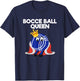 Bocce Ball Queen Funny T-Shirt - T-Shirt | Navy