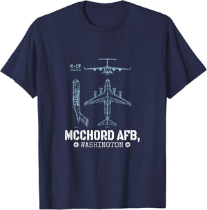 McChord AFB : C-17 Cargo Plane, McChord AFB T-Shirt - T-Shirt | Navy