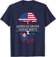 American Grown with Slovak Roots - Slovakia T-Shirt - T-Shirt | Navy