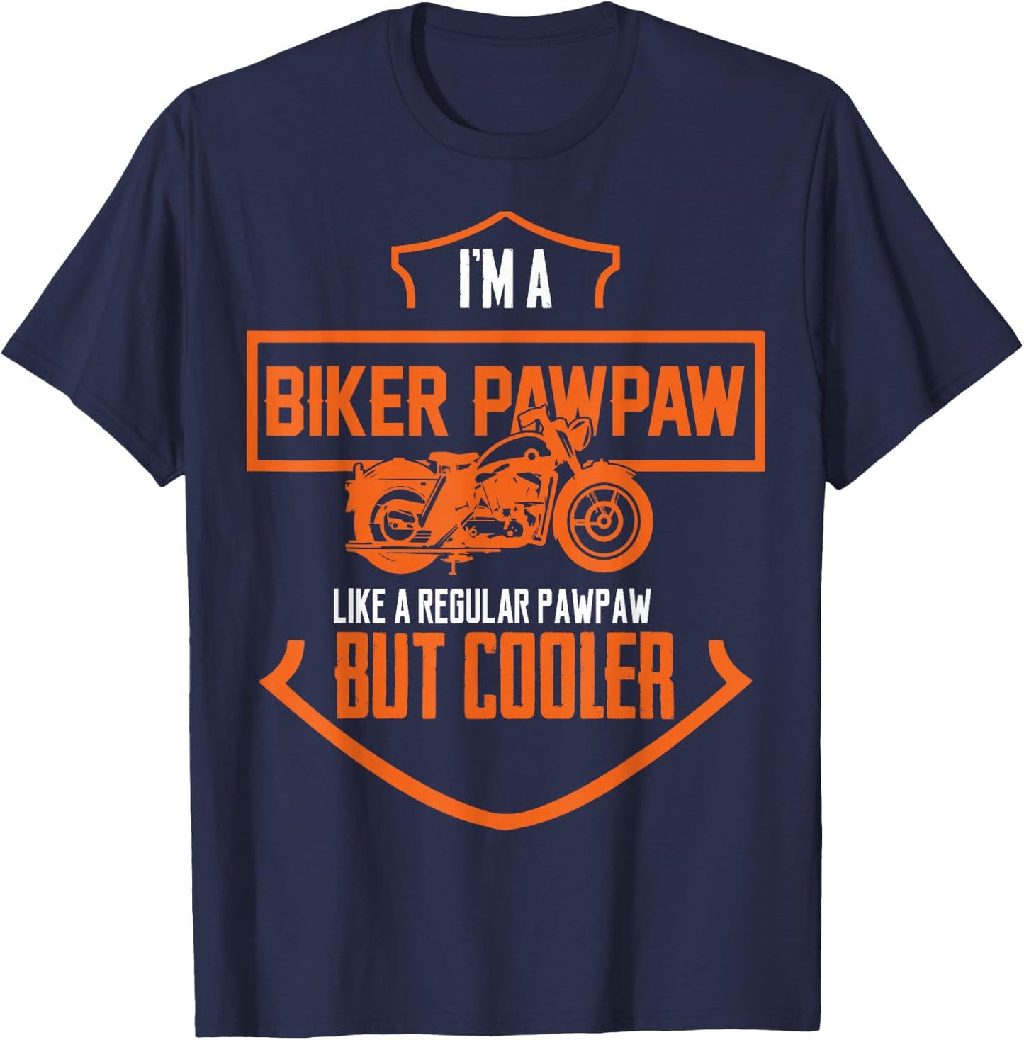 Biker Pawpaw T-Shirt - T-Shirt | Navy