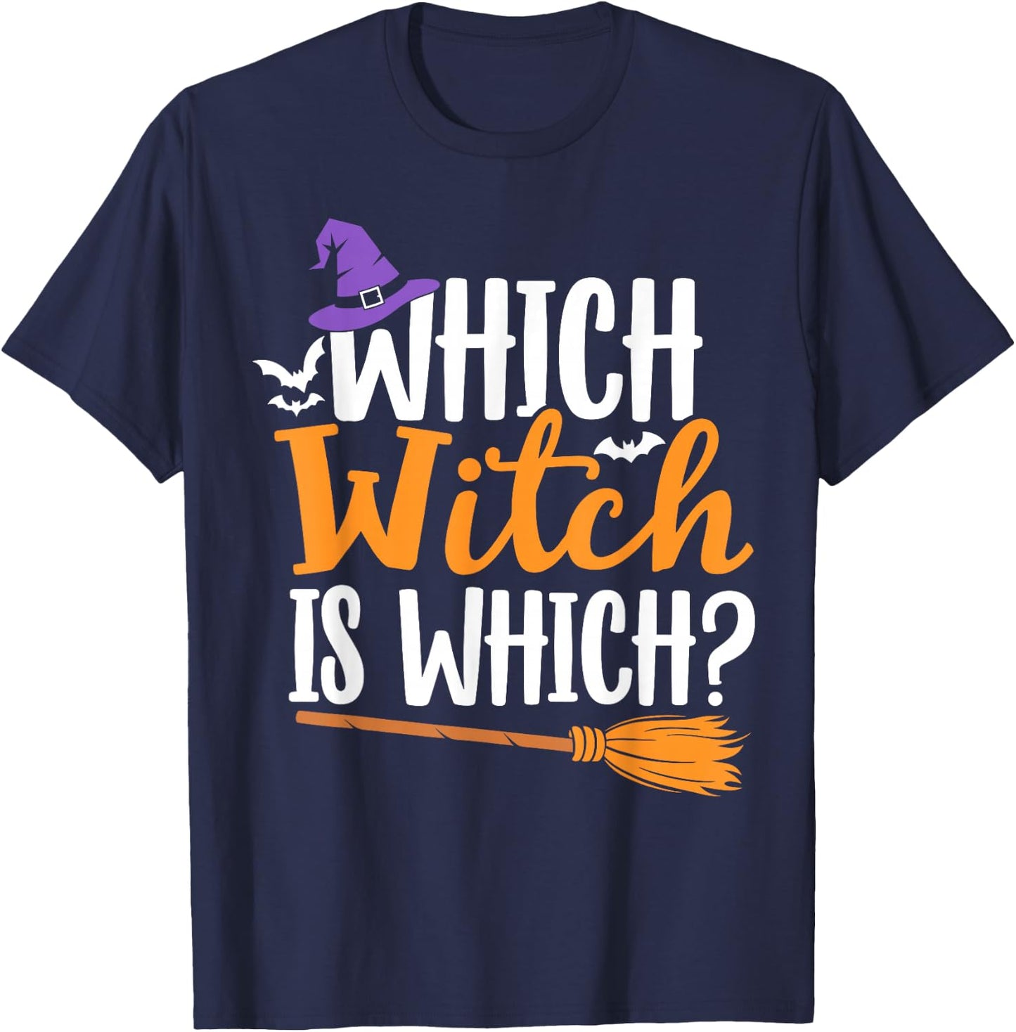 Which Witch is Which Halloween English Teacher T-Shirt - T-Shirt | Navy