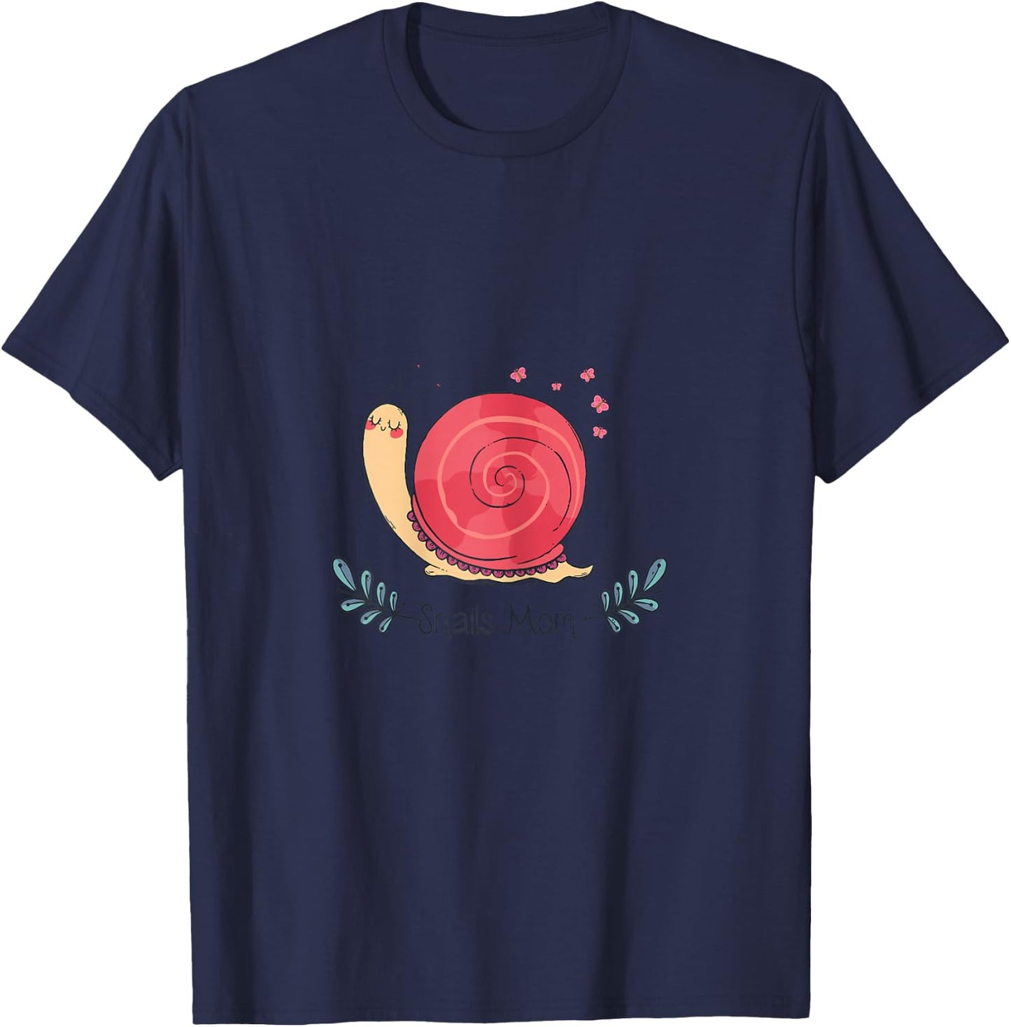Pet Snail t Shirts - Snail Mom Shirt T-Shirt - T-Shirt | Navy