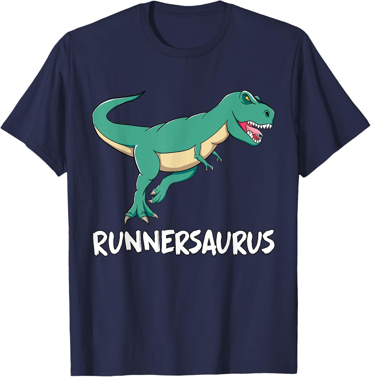Dinosaur T-Rex Dino Funny Exercise Cardio Running Motivation T-Shirt - T-Shirt | Navy